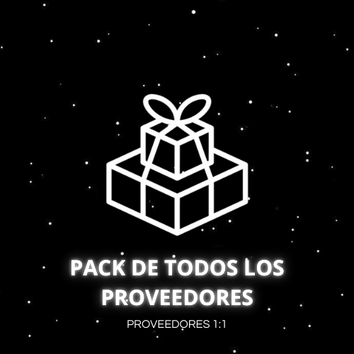PACK DE TODOS LOS PROVEEDORES